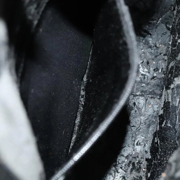 GUCCI Bamboo Hand Bag Leather 2way Black 001 1638 Auth 114458 - Picture 13 of 16